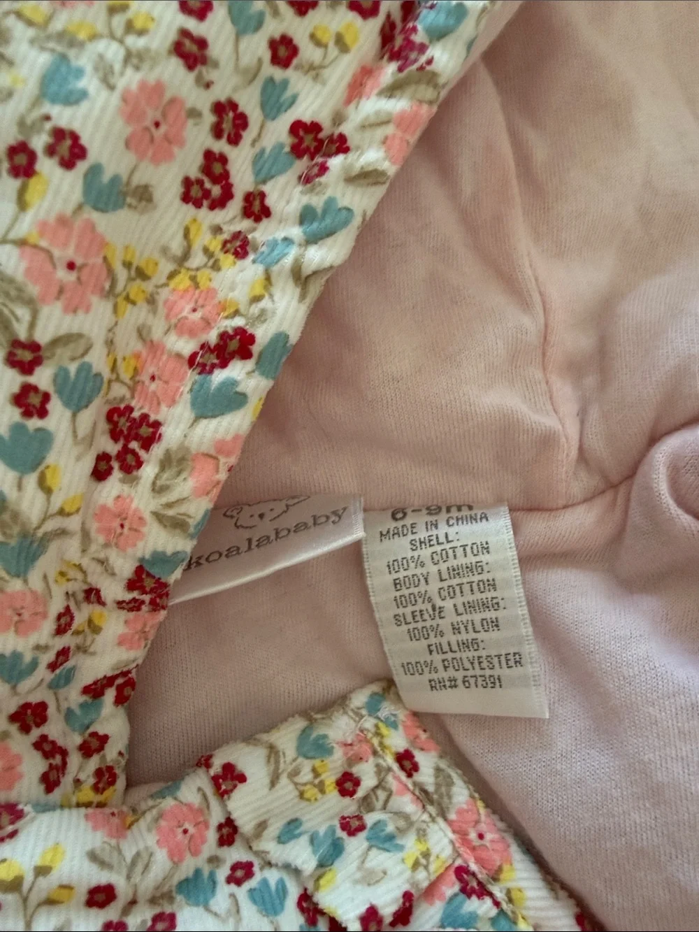 Koala Kids quilted floral